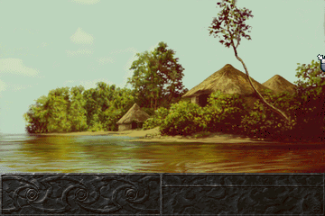 Albion (DOS) screenshot: A Celtic settlement discovered