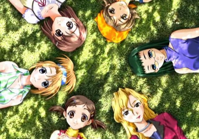 Shine: Kotoba o Tsumuide (PlayStation 2) screenshot: Full cast of heroines.