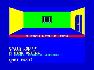 Ziggurat: The Temple of Doom (ZX Spectrum) screenshot: The first room you start in.