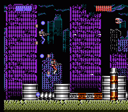 S.C.A.T.: Special Cybernetic Attack Team (NES) screenshot: Two-player mode