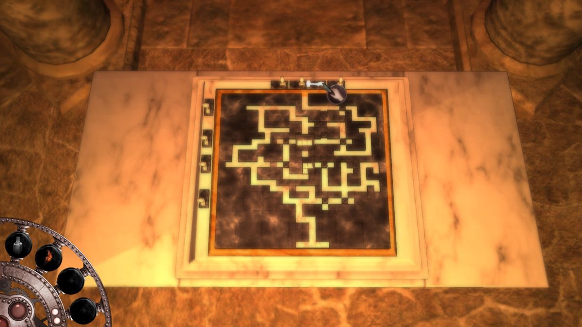 Jekyll & Hyde (Windows) screenshot: First you must clear the path through the labyrinth before you have to actually enter the same.