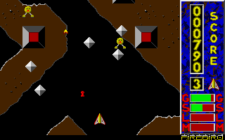Mission Genocide (Atari ST) screenshot: Flying formations attacking