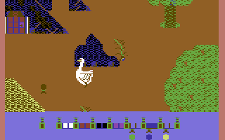 Gertie Goose (Commodore 64) screenshot: A key to collect.