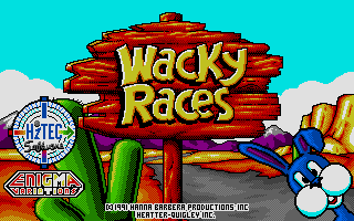 Wacky Races (Atari ST) screenshot: Title picture