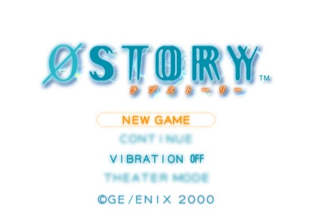 Ø Story (PlayStation 2) screenshot: Main menu.