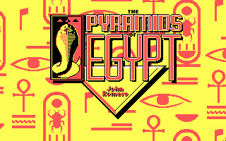 Pyramids of Egypt (DOS) screenshot: DOS Title Screen