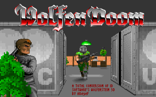 Wolfendoom (DOS) screenshot: Title screen
