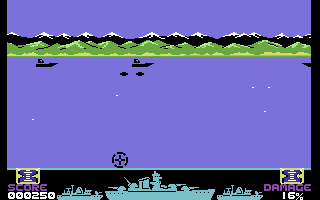 Death Wake (Commodore 64) screenshot: Destroy the boats.