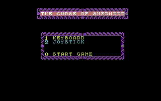 The Curse of Sherwood (Commodore 64) screenshot: Title Screen.