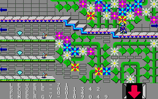Space Station (Atari ST) screenshot: Quite green for a space station