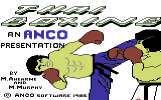 Thai Boxing (Commodore 64) screenshot: Title screen