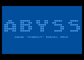 Abyss (Atari 8-bit) screenshot: Title screen