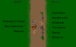 Black Orchid (Atari ST) screenshot: Outnumbered...