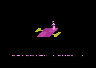 Juice! (Atari 8-bit) screenshot: Starting level 1