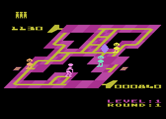 Juice! (Atari 8-bit) screenshot: I've completed some circuit