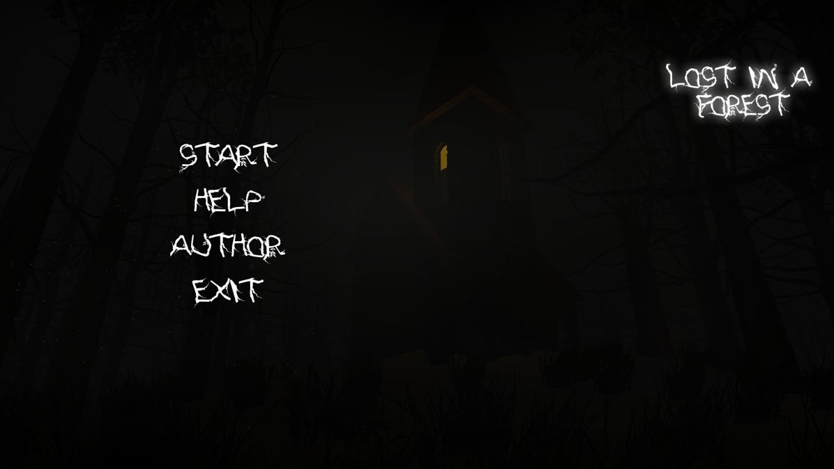 Lost in a Forest (Windows) screenshot: Main menu