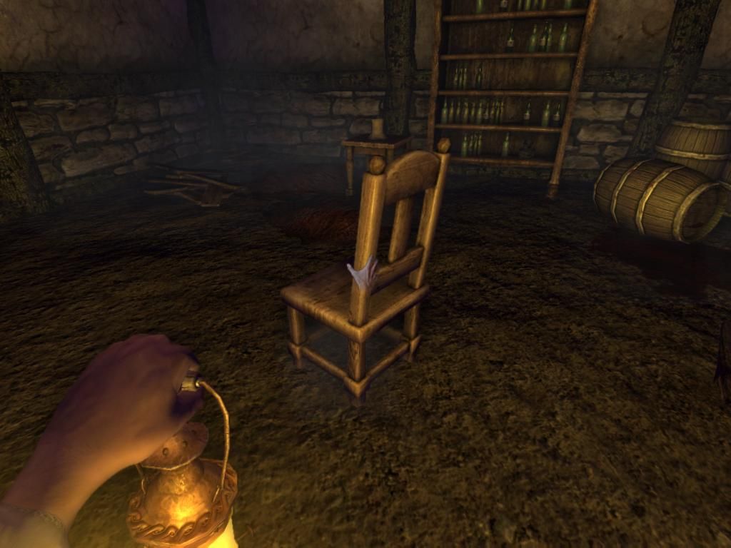 Amnesia: The Dark Descent (Windows) screenshot: You can manipulate objects in the environment and move them around.