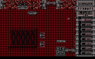 Hyperdome (Atari ST) screenshot: Level 2: the turrets are far better visible than in level 1