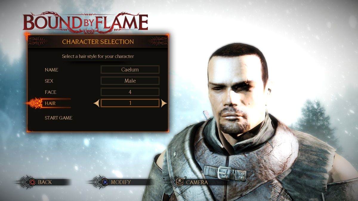 Bound by Flame (PlayStation 4) screenshot: Creating my character