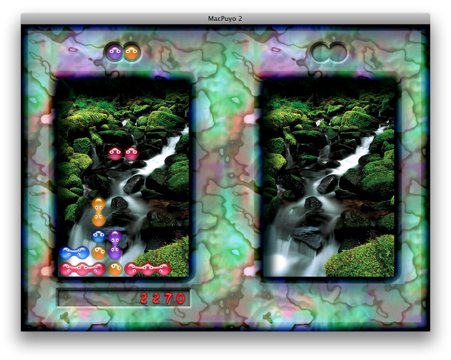 MacPuyo 2 (Macintosh) screenshot: Stacking high