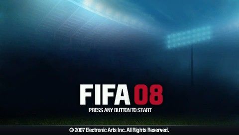 FIFA Soccer 08 (PSP) screenshot: Title screen
