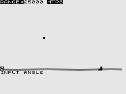 Cassette 50 (ZX81) screenshot: Cannonball Battle
