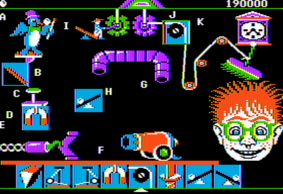 Creative Contraptions (Apple II) screenshot: Here, this should do the trick...