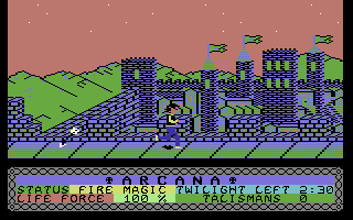 Arcana (Commodore 64) screenshot: Lets save Estarion.