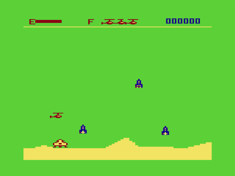 Screenshot of Whirlybird Run (TRS-80 CoCo, 1982) - MobyGames