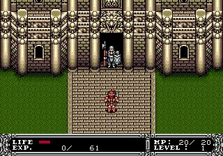 Tōgi Ō: King Colossus (Genesis) screenshot: Castle entrance