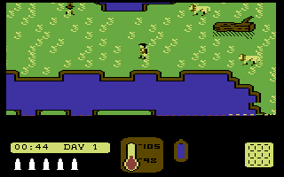 Almazz (Commodore 64) screenshot: You've got company.