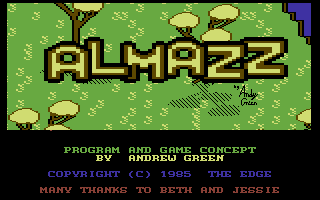 Almazz (Commodore 64) screenshot: Title Screen.