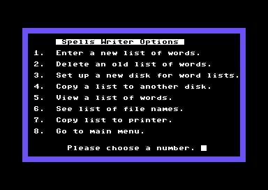 Magic Spells (Commodore 64) screenshot: Creating Spells