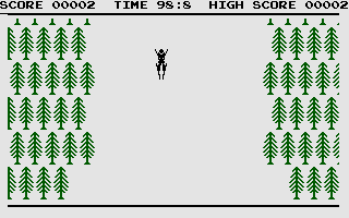 Olympic Skier (Commodore 16, Plus/4) screenshot: Lets ski