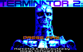 Terminator 2: Judgment Day (Amstrad CPC) screenshot: Terminator