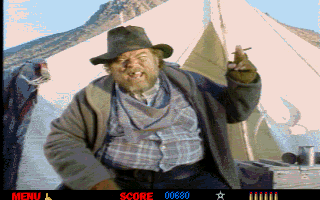 The Last Bounty Hunter (DOS) screenshot: The 2nd Outlaw - Nasty Dan
