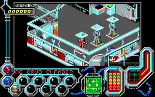 Wreckers (DOS) screenshot: Game start (EGA)