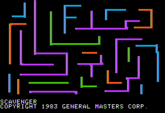 Scavenger (Apple II) screenshot: Title Screen