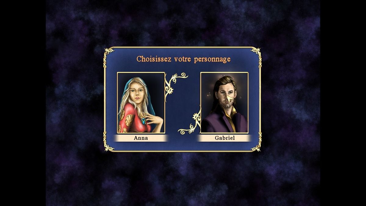 Hidden Magic (Windows) screenshot: Will you play Anna or Gabriel ?
