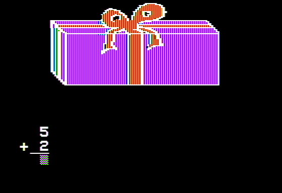 Early Addition (Apple II) screenshot: Unwrapping the Package