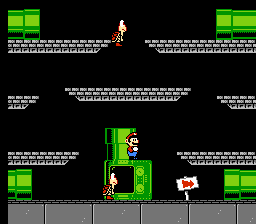 Mario's Time Machine (NES) screenshot: Play the arcade classic to access the different ages.