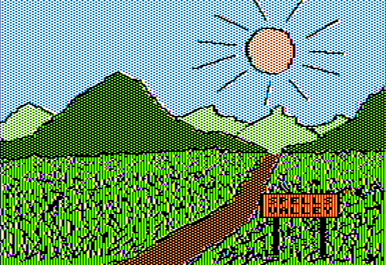 Magic Spells (Apple II) screenshot: Welcome to Spells Valley