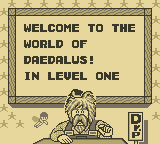 Daedalian Opus (Game Boy) screenshot: The Mysterious Dr. P