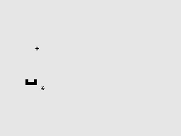 Bumper 7 (ZX81) screenshot: Snowflake
