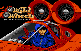 Wild Wheels (DOS) screenshot: Title Screen