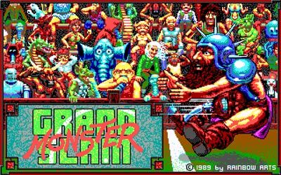 Grand Monster Slam (DOS) screenshot: title screen