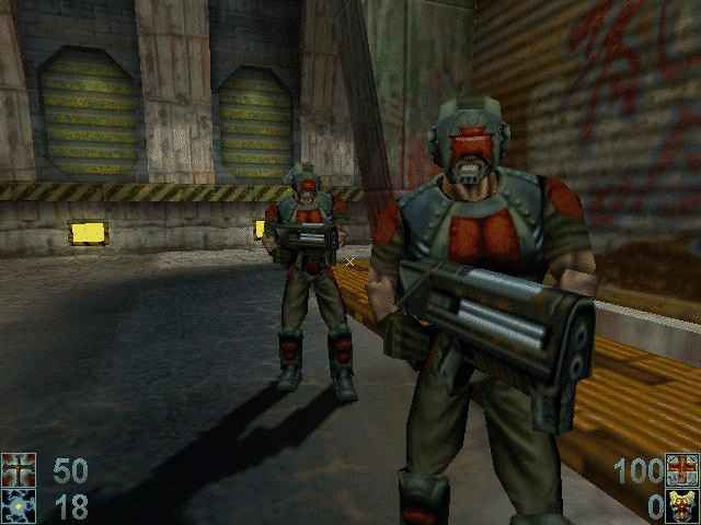 Requiem: Avenging Angel (Windows) screenshot: A police patrol in one of the early stages