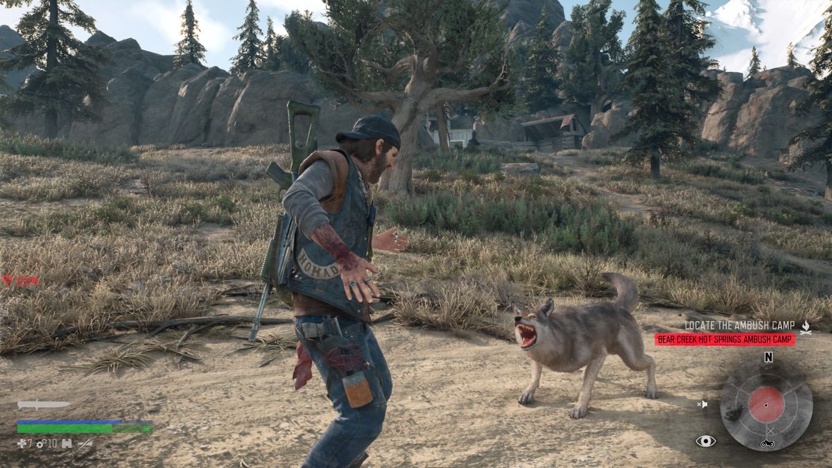 Days Gone (PlayStation 4) screenshot: Oh my, what big teeth you have