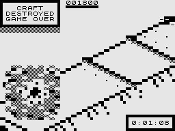 City of Xon! (ZX81) screenshot: Killed.