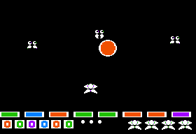Lancaster (Apple II) screenshot: Starting the game.